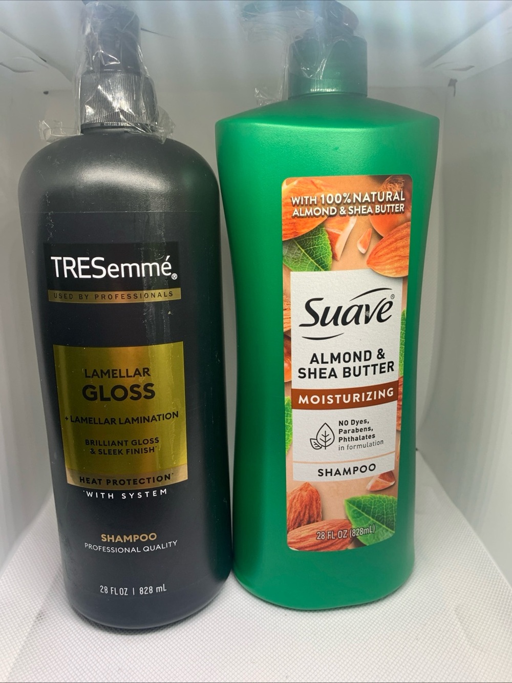 Suave Almond & Shea Butter Moisturizing Shampoo and Tresemme Shampoo- Set of 2